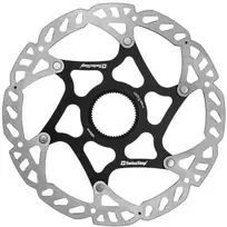 SWISSSTOP Rotor Catalyst CenterLock 180 mm dviejų dalių konstrukcija – 7075-T6 aliuminio voras ir SUS410 nerūdijančio plieno stabdžiai