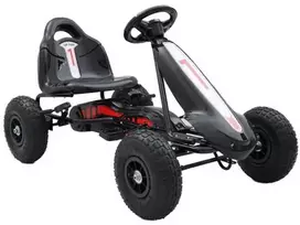 Megaleg „Top Racer“ gokartas vaikams, juodas (3–7 metų)