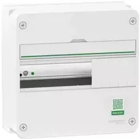 Schneider Electric Dangtelis ant sienos montuojamas grupinis skirstomasis skydas „Resi9 CX“ 1 eilė 13 modulių baltas RAL9003 be durelių
