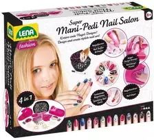 Lena Manikiūro ir pedikiūro nagų salonas, manikiūro rinkinys, mergaitė, 8 metai, įvairiaspalvis, AA, dėžutė