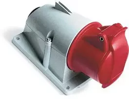 ABB CEE lizdas H6 400V 16A 4 polių viršutinis M20, IP44
