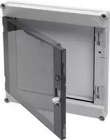 ENSTO sieninė spintelė Cubo P su varstomomis durelėmis, atvira priekine dalimi be DIN dangtelio, dūminės spalvos, skirta Cubo C ir P, 300 x 300 mm