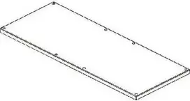 CUBIC Dangtis, 2 x 5 moduliai, 374 x 950 mm plotis x aukštis