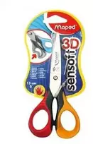 Maped 693500, Vaikams, Tiesaus kirpimo, Viengubo, Daugiaspalvio, Oranžinio, Plieno, Meno ir amatų žirklės