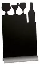 Plakatas H.W.Larsen „Securit“ kokteilių lenta su užrašu 26x37 cm su baltu žymekliu, aliuminio pagrindas (6 vnt./dėžutėje)