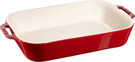 Staub Rectangular Ceramic Platter - 4.5 ltr, Red
