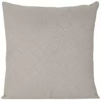 Eurofirany DESIGN 91 BONI / 5 Pagalvės užvalkalas su karšto spaudimo technika įspaustu skiautinių motyvu, 40X40 cm, spalva: sidabrinė