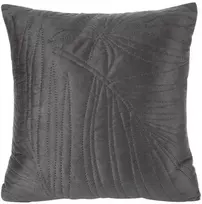 Eurofirany DESIGN 91 LUIZ / 4 Aksominis pagalvės užvalkalas, dygsniuotas karšto spaudimo būdu (hot press), 40X40 cm, spalva: grafito