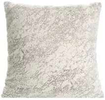 Eurofirany RIVA Aksominis pagalvės užvalkalas su smulkiu marmuriniu raštu, 40X40 cm, spalva: kreminė