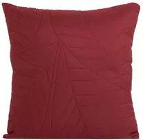 Eurofirany DESIGN 91 BONI / 6 Pagalvės užvalkalas su karšto spaudimo būdu įspaustu lapų raštu, 40X40 cm, spalva: plytų