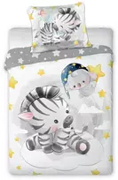 MCU Patalynė medvilninis 100x135 Zebra rutulio formos pagalvės užvalkalas 40x60 vaikiškai lovelei Faro 23