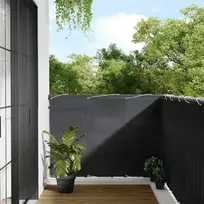 Balkono pertvara, antracito, 120x800cm, 100% poliesteris