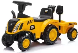 Megaleg CAT Caterpillar vaikščiojantis traktorius su priekaba ir įrankiais