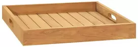 Serviravimo padėklas, 50x50cm, tikmedžio medienos masyvas