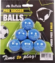 Stalo futbolo kamuoliukai Buffalo Pro, mėlyni, 6 vnt.