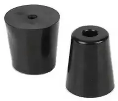Oem Apvalios guminės kojelės - 28x22x15mm - juodos - baldams - 4 vnt