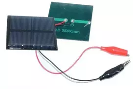 Oem Saulės elementas - 0.45W 3V - 55x60x3mm - Saulės baterija - Saulės baterija - Fotovoltinė plokštė - Pv