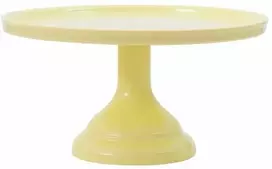 Allc Tortinė ant kojelės, geltona 23,5cm