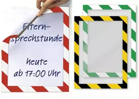 TimeTEX Magnetinių įmaučių A4 (kišenių) su Signaliniais rėmeliais rinkinys, 3 vnt. (TT64341)