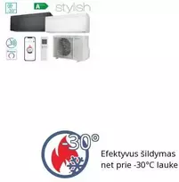DAIKIN šilumos siurblys Stylish Nordic 3.0/3.2 kW, FTXTA30CB-RXTA30C (juoda)