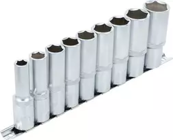 Bgs Technic Galvučių rinkinys šešiakampės, ilgos | 12,5 mm (1/2") | 10 - 24 mm | 9 vnt. (2223)
