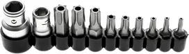 Bgs Technic Antgalių komplektas | 10 mm (1/4") / 10 mm (3/8") | T-Star su skylutėmis (Torx) | 11 vnt. (786)