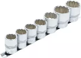 Bgs Technic Galvučių rinkinys | 12-kampės | 12,5 mm (1/2") | 20–32 mm | 7 vnt. (9109)