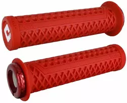 Vairo rankenėlės ODI Vans v2.1 MTB Lock-on 135mm Baltas/Raudona-Raudona