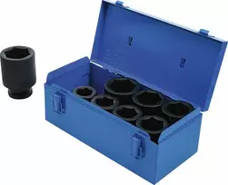 Bgs Technic Smūginės galvutės ilgos šešiakampės | 25 mm (1") | 27 - 50 mm | 8 vnt. (5500)