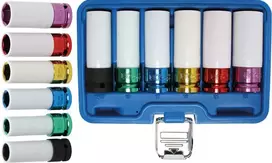 Bgs Technic Plonasienių smūginių galvučių rinkinys su apsaugom | 12,5 mm (1/2") | 6 vnt. (7307)