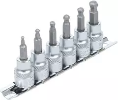 Bgs Technic Įpresuotų antgalių rinkinys | 10 mm (3/8") | Šarnyrinis hex šešiakampis | 3 - 8 mm | 7 vnt. (5109)