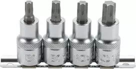 Bgs Technic Įpresuotų antgalių rinkinys | 12.5 mm (1/2") | T-Star (Torx) T40 - T55 | 4 vnt. (8886)