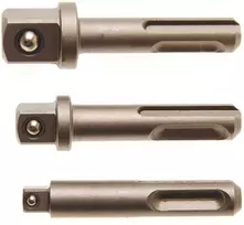 Bgs Technic Adapterių rinkinys | SDS - išoriniai kvadratai 6,3 mm (1/4"), 10 mm (3/8"), 12,5 mm (1/2") | 3 vnt. (8214)