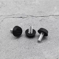 Oem Reguliuojama kojelė baldams - M8 22x18mm - juoda - baldų kojelė su poveržle