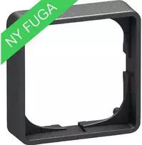 LAURITZ KNUDSEN FUGA Baseline 50 1 modulio rėmas, 14 mm aukščio, tamsiai pilkas