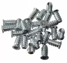 Oem Medinė dviguba sriegio mova M6x12mm - 10vnt - Baldų skirtukas - Varžtas - Veržlė
