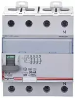 Legrand 411695 P 304 4P 40A 0,03A Diferencialinis grandinės pertraukiklis F tipas (HPI) DX3 SERIJA 411695