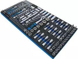 Bgs Technic Įrankių dėklas XL: Galvučių rinkinys | 6.3 mm (1/4") / 10 mm (3/8") / 12,5 mm (1/2") | 216 vnt. (74434)