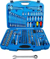 Bgs Technic Galvučių ir raktų komplektas | daugiafunkcinės galvutės | terkšliniai veržliarakčiai | 6,3 mm (1/4") / 10 mm (3/8") / 12,5 mm (1/2") | 218 vnt. (2290)