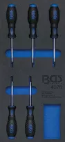 Bgs Technic Įrankių dėklas 1/3: T-Star atsuktuvai (Torx) | 5 vnt. (4076)