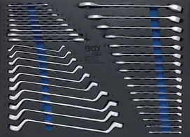 Bgs Technic Kombinuotų ir kilpinių raktų rinkinys dėkle | CrV | 35 vnt. (4089)