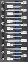 Bgs Technic Įrankių dėklas 1/3: Įpresuotų antgalių rinkinys | 12,5 mm (1/2") | Spline (RIBE) | 25 vnt. (4117)
