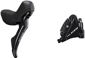 Brake set SHIMANO 105 BR-R7070, lever 2x11 ST-R7020 front caliper BR-R7070 polymer+cooler set left