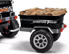 Per Perego Priekaba PEG PEREGO JOHN DEERE ADVENTURE TRAILER juodas