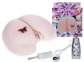 BAILE -REALISTIC VAGINA AND ASS, Vibration Rotation Šildymo funkcija Sekso pokalbis