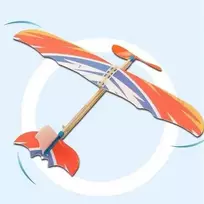 Oem Lėktuvo modelis su gumine pavara 410mm - Lėktuvas vaikams - guminis