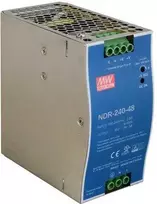 Impulsinis maitinimo šaltinis DIN bėgeliui „Mean Well“ NDR-240-48 48V/240W/5A