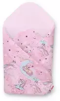 Bobono Kūdikio lizdas su standinimu rožinė-žalsva pelėdžiukų raštas