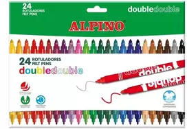 Flomasteriai Alpino 1AAR002058N, dvipusiai, 24 vnt.