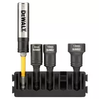 Sukimo galvučių komplektas DeWalt DT70827-QZ; 8-13 mm; 3 vnt. + magnetinis laikiklis